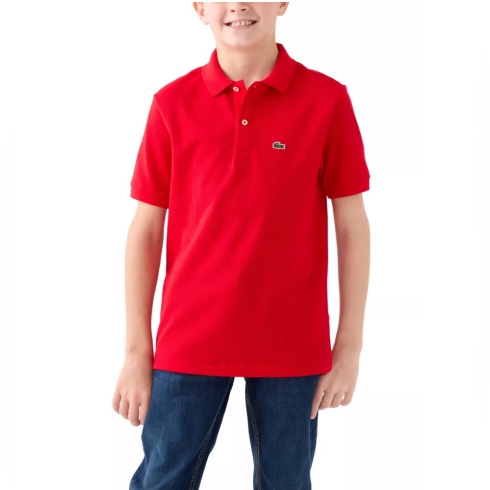 Lacoste Boys Red Polo Shirt